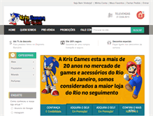 Tablet Screenshot of krisgamesvirtual.com